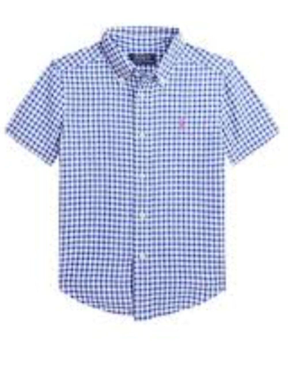 💙Ralph Lauren Kids Linen Button-Up Shirt – Blue & White Check – Size 6 💙